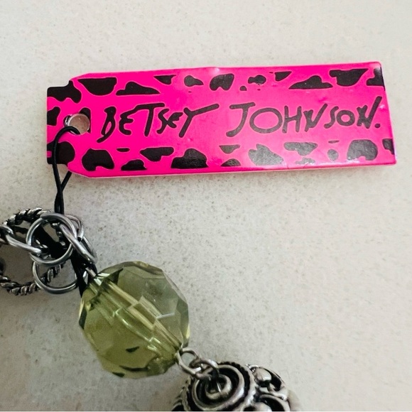 Betsey Johnson Silver and Green Charm Bracelet - Picture 5 of 5